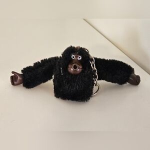KIPLING MONKEY KEY RING FOB BAG PURSE CHARM BLACK SUCKS THUMB